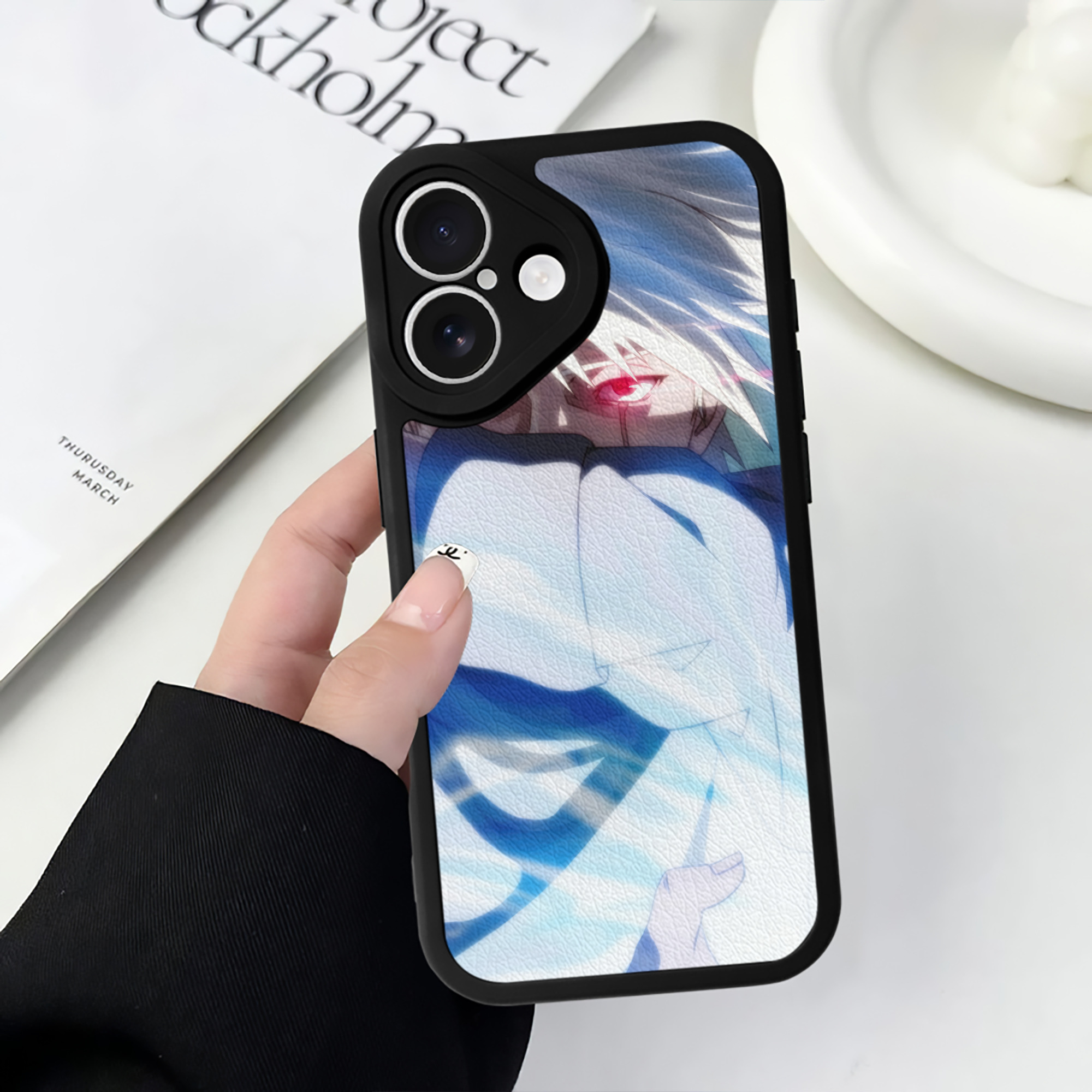 （画像用） NARUTO -ナルト- NARUTO -ナルト- 疾風伝 【iPhone 16シリーズ対応】シリコンスマホケース（レザー調） 材質：シリコン